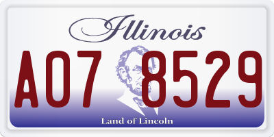 IL license plate A078529