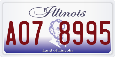 IL license plate A078995