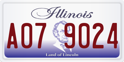 IL license plate A079024