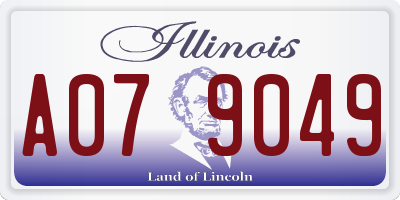 IL license plate A079049