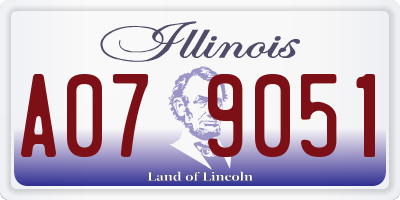 IL license plate A079051