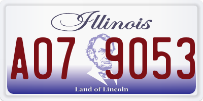 IL license plate A079053