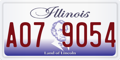IL license plate A079054