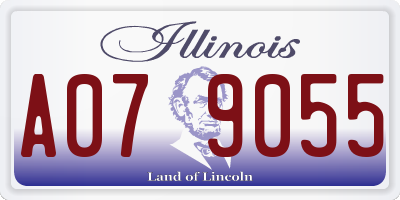 IL license plate A079055