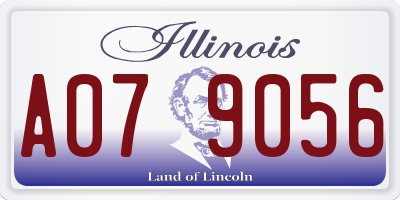 IL license plate A079056