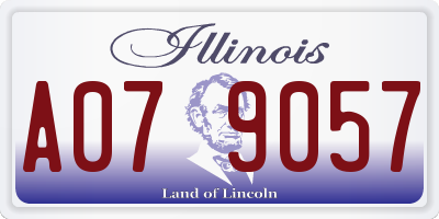 IL license plate A079057
