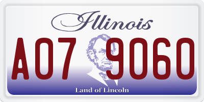 IL license plate A079060