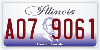 IL license plate A079061