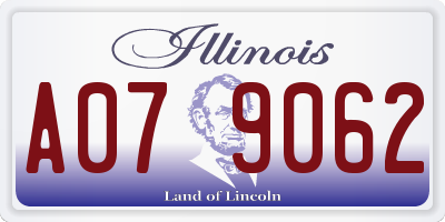 IL license plate A079062
