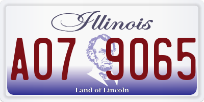 IL license plate A079065