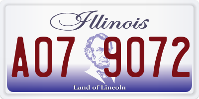 IL license plate A079072