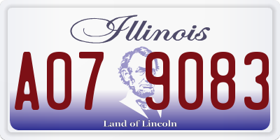 IL license plate A079083