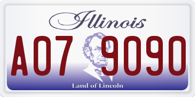 IL license plate A079090