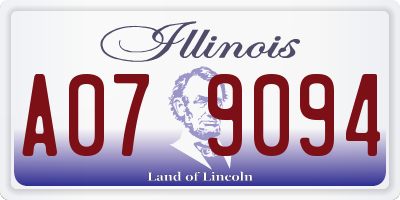IL license plate A079094