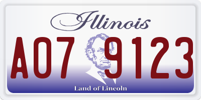 IL license plate A079123