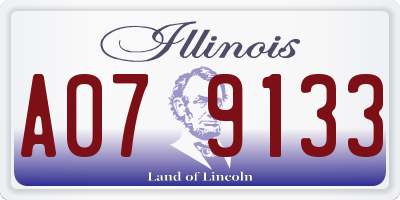 IL license plate A079133
