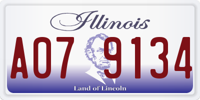 IL license plate A079134