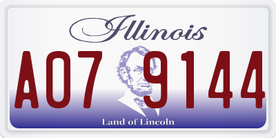 IL license plate A079144