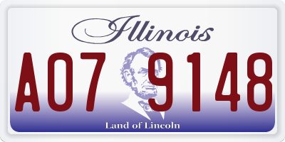 IL license plate A079148