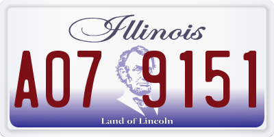 IL license plate A079151