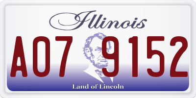 IL license plate A079152