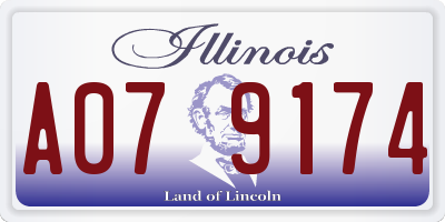 IL license plate A079174