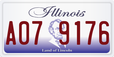 IL license plate A079176