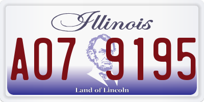 IL license plate A079195