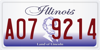IL license plate A079214
