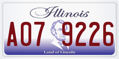 IL license plate A079226