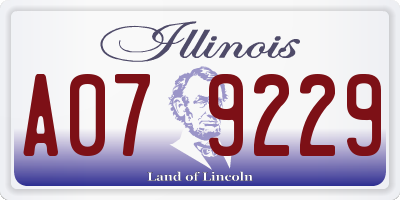 IL license plate A079229