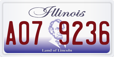 IL license plate A079236
