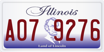 IL license plate A079276