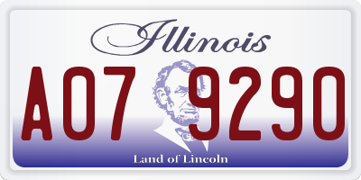 IL license plate A079290