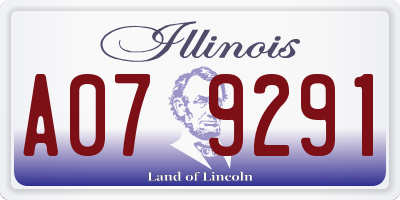 IL license plate A079291
