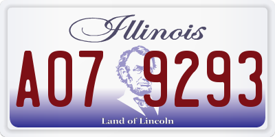 IL license plate A079293