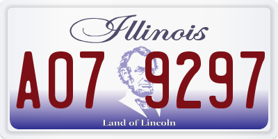 IL license plate A079297