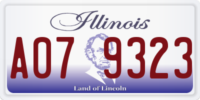 IL license plate A079323