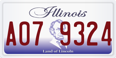 IL license plate A079324