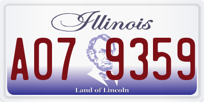 IL license plate A079359