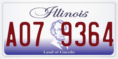 IL license plate A079364