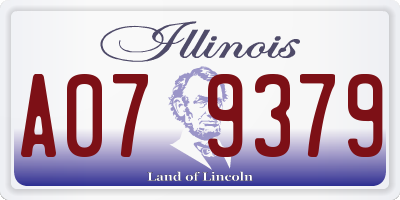 IL license plate A079379