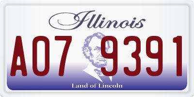 IL license plate A079391