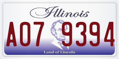 IL license plate A079394