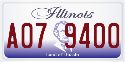 IL license plate A079400