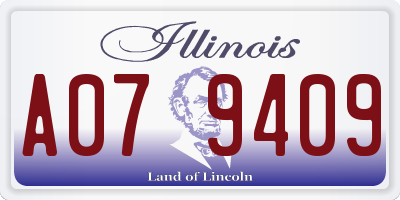 IL license plate A079409