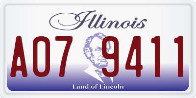 IL license plate A079411