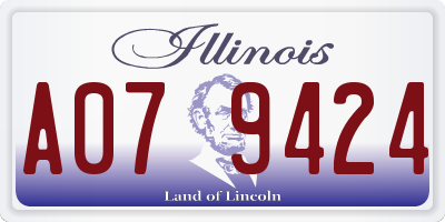 IL license plate A079424