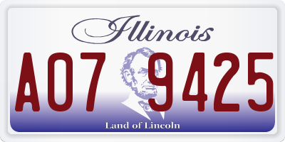 IL license plate A079425