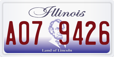 IL license plate A079426
